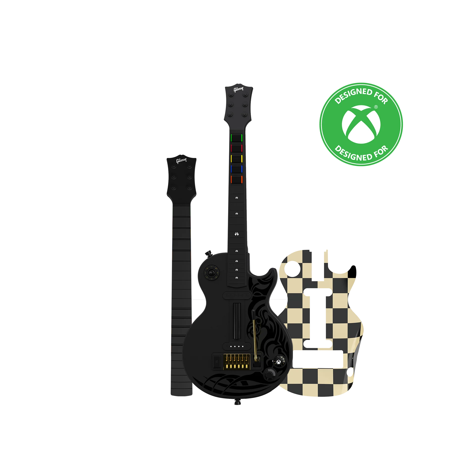 CRKD Gibson Les Paul Black Tribal Encore + Solo Neck + Faceplate Skin Bundle for Xbox Series X|S, Xbox One & PC - Image 25