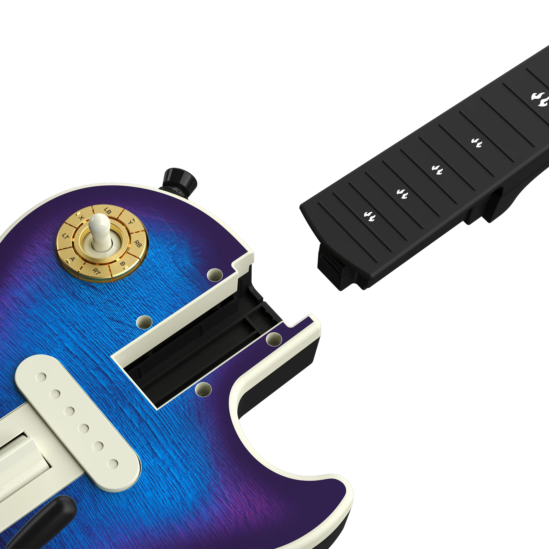 CRKD Gibson Les Paul Blueberry Burst Pro + Solo Neck + Faceplate Skin Bundle for Xbox Series X|S, Xbox One & PC - Image 11