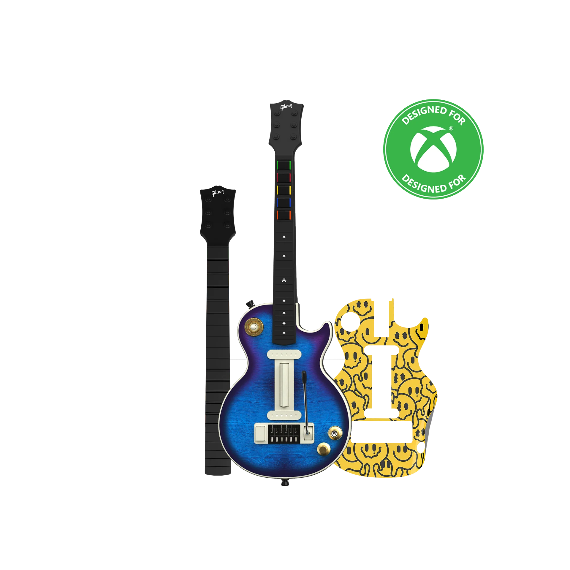 CRKD Gibson Les Paul Blueberry Burst Pro + Solo Neck + Faceplate Skin Bundle for Xbox Series X|S, Xbox One & PC - Image 17