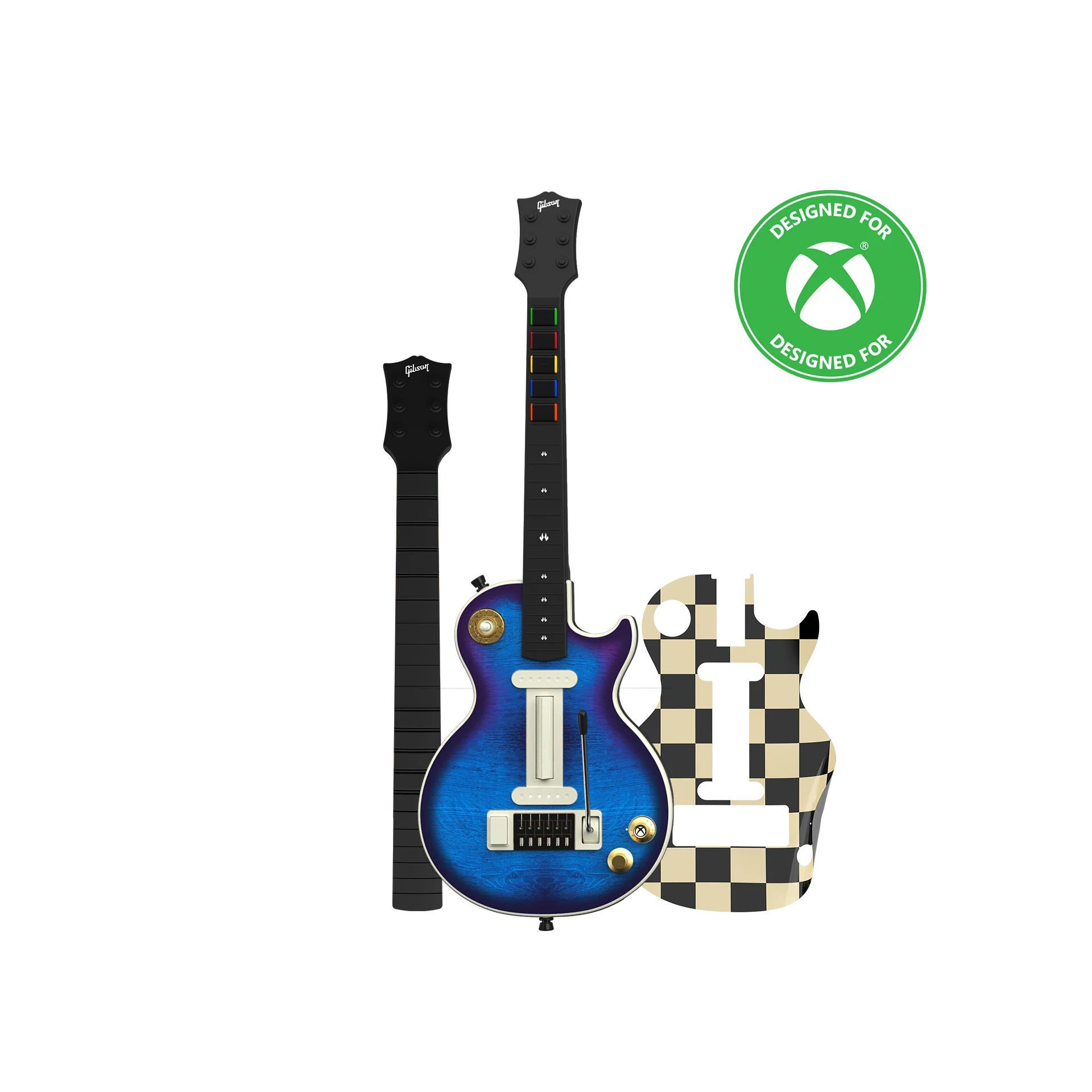 CRKD Gibson Les Paul Blueberry Burst Pro + Solo Neck + Faceplate Skin Bundle for Xbox Series X|S, Xbox One & PC - Image 25