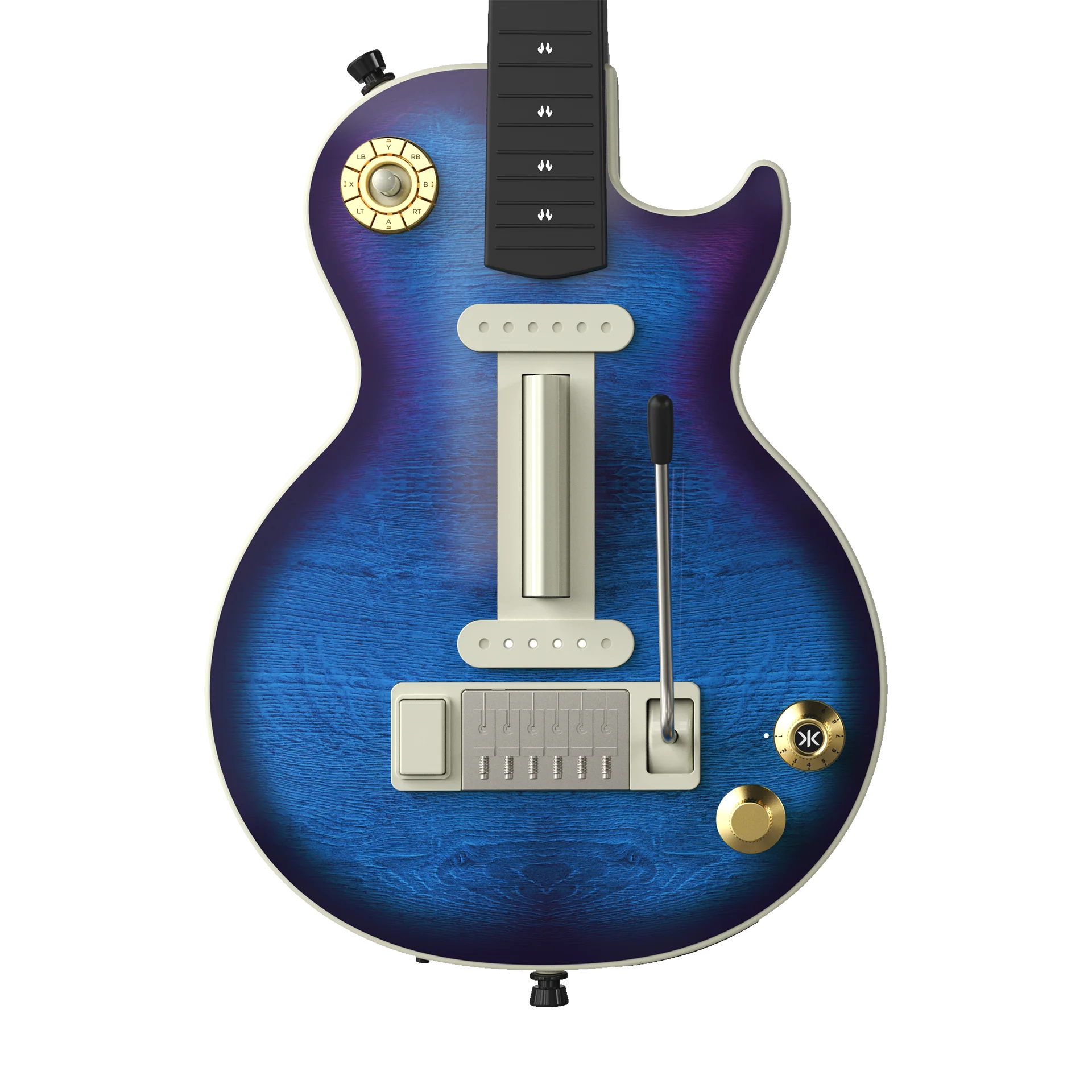 CRKD Gibson Les Paul Faceplate Skin Blueberry Burst (Gloss) - Image 6