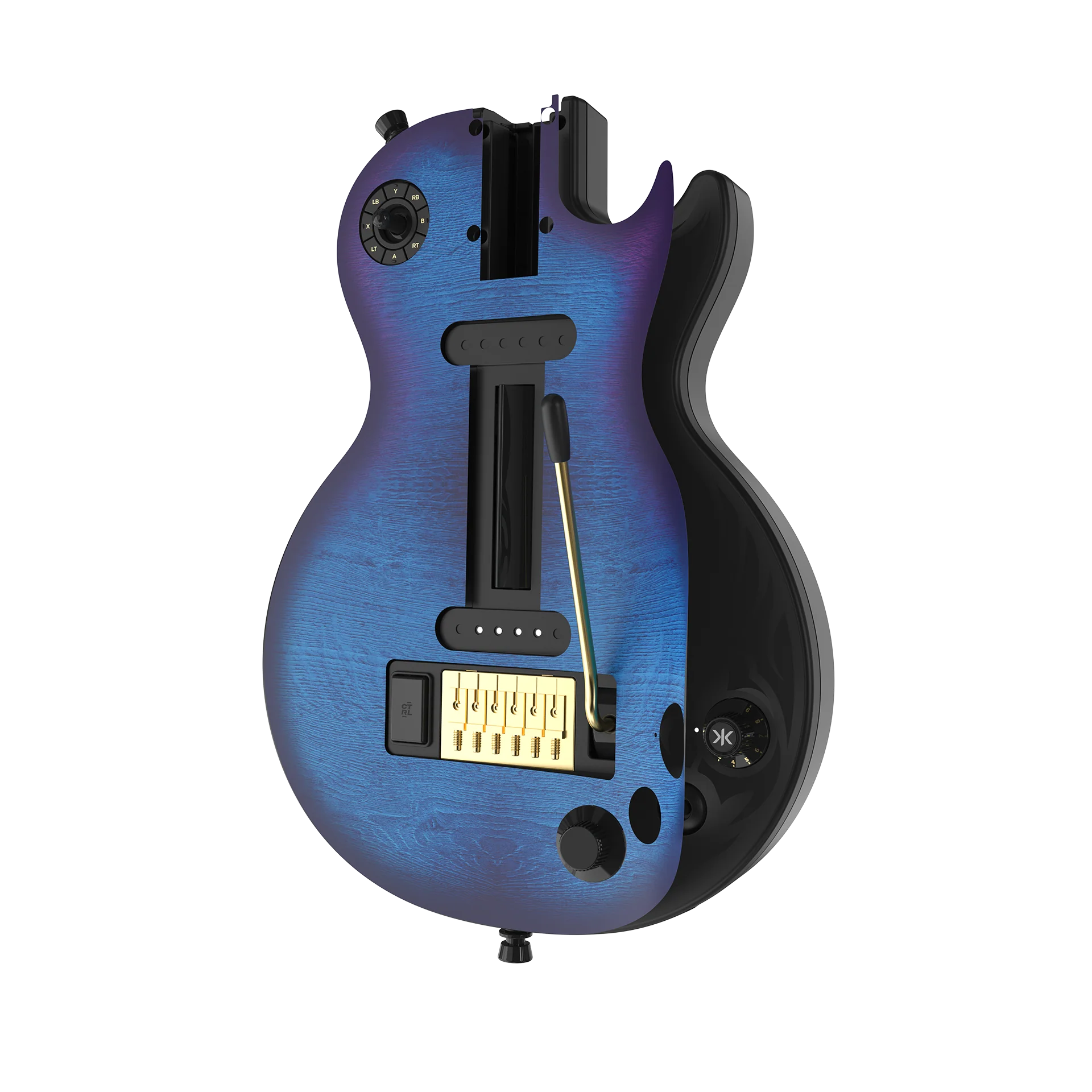 CRKD Gibson Les Paul Faceplate Skin Blueberry Burst (Matte) - Image 5