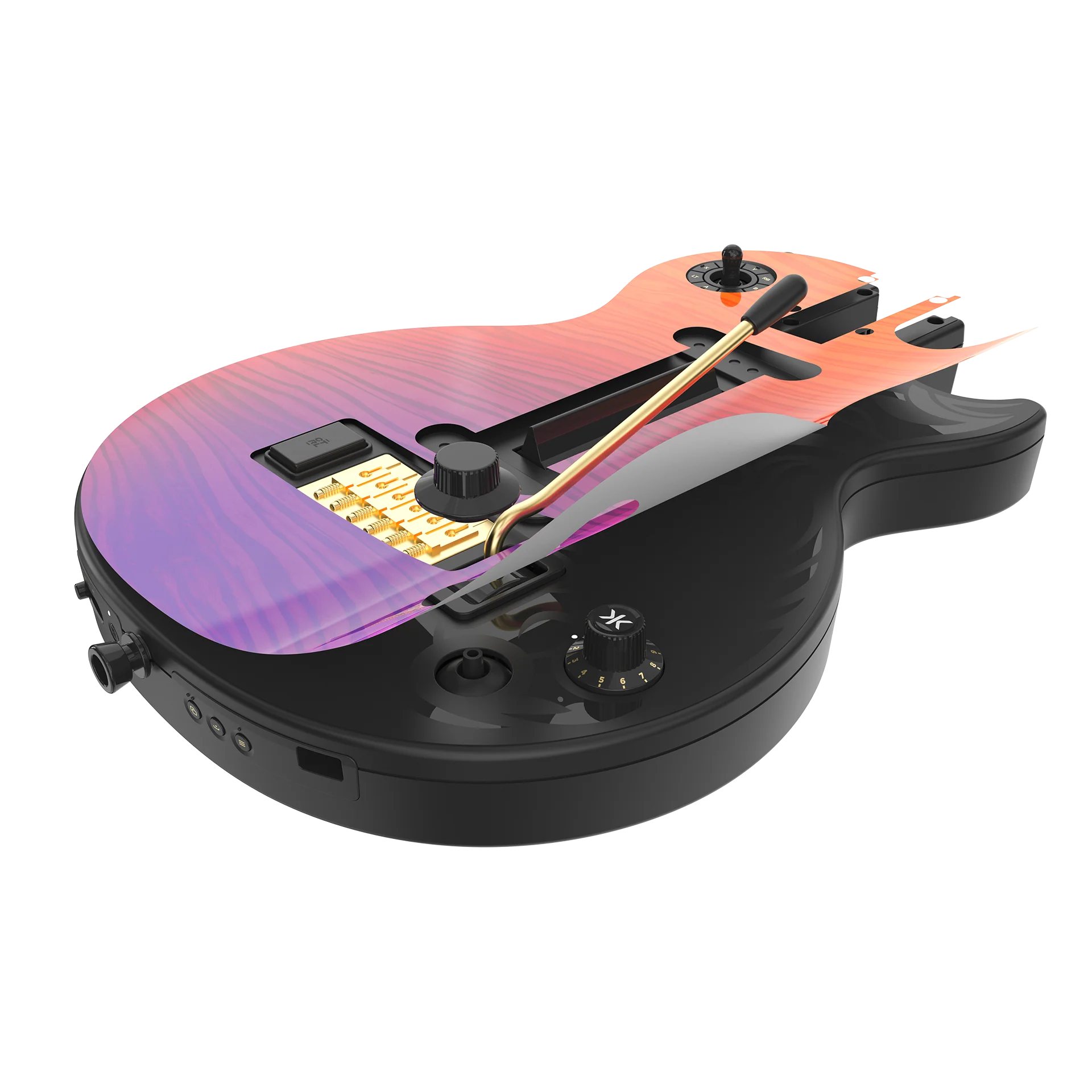 CRKD Gibson Les Paul Faceplate Skin CRKD Wood (Gloss) - Image 3