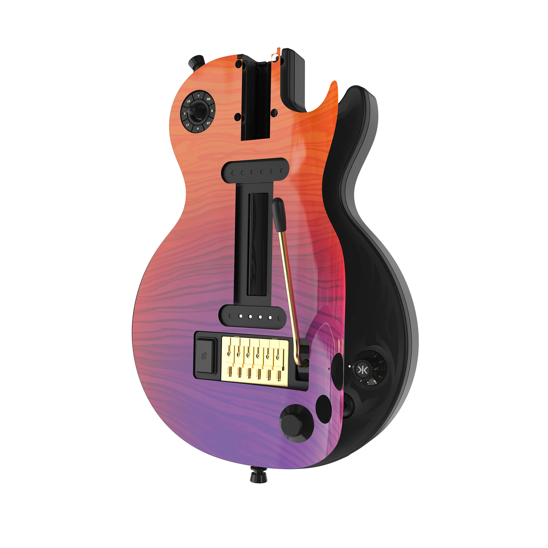 CRKD Gibson Les Paul Faceplate Skin CRKD Wood (Gloss) - Image 5