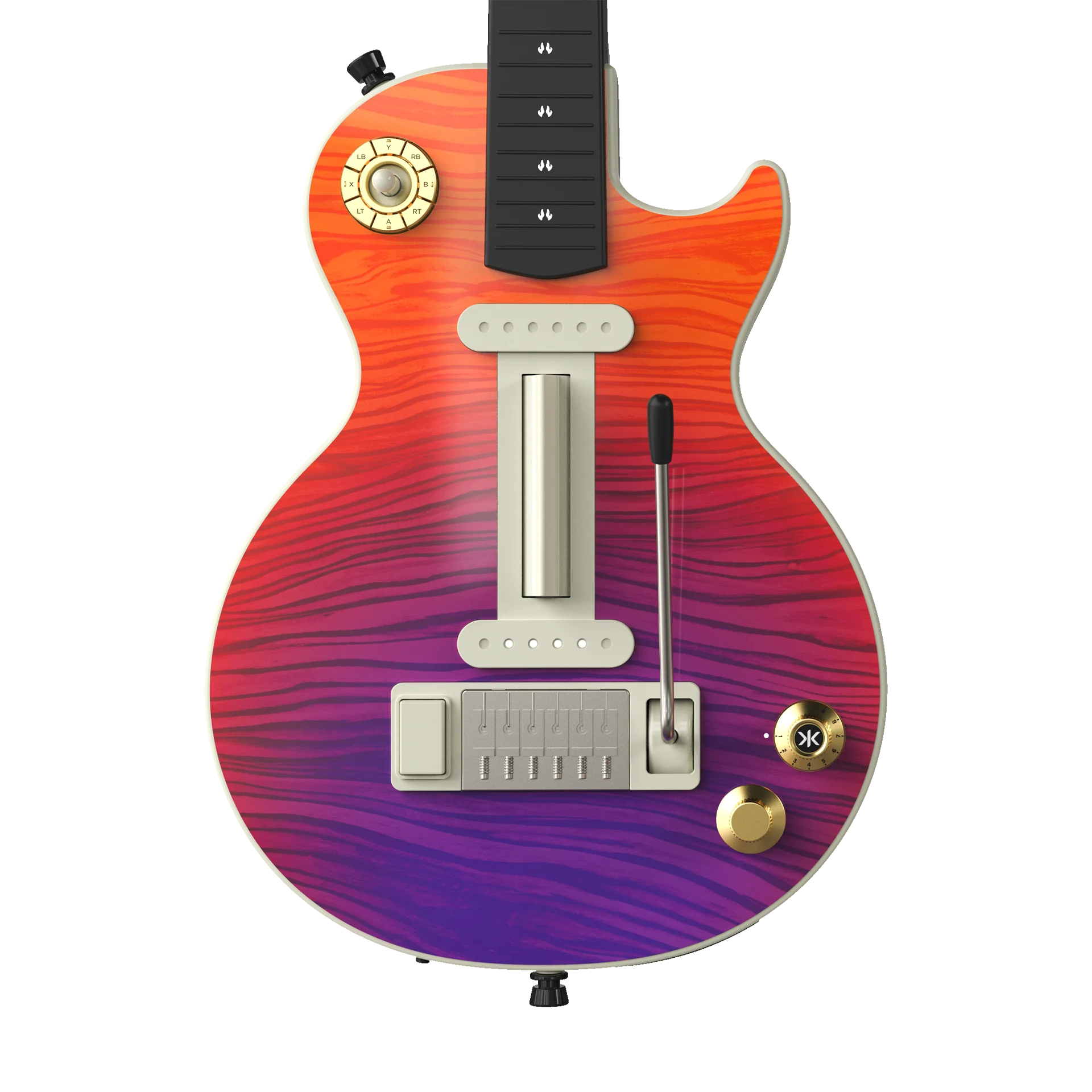 CRKD Gibson Les Paul Faceplate Skin CRKD Wood (Gloss) - Image 6