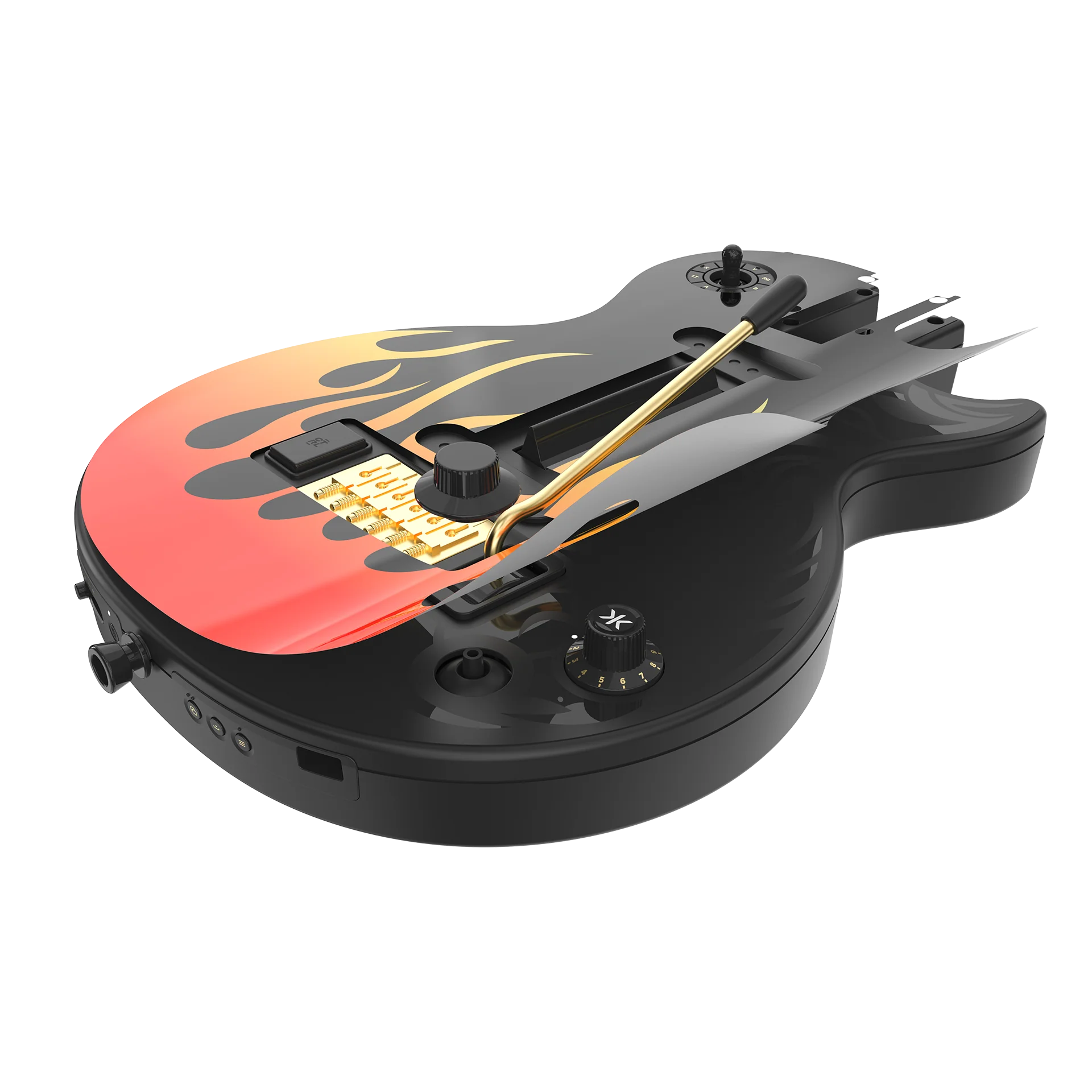 CRKD Gibson Les Paul Faceplate Skin Flames (Gloss) - Image 3