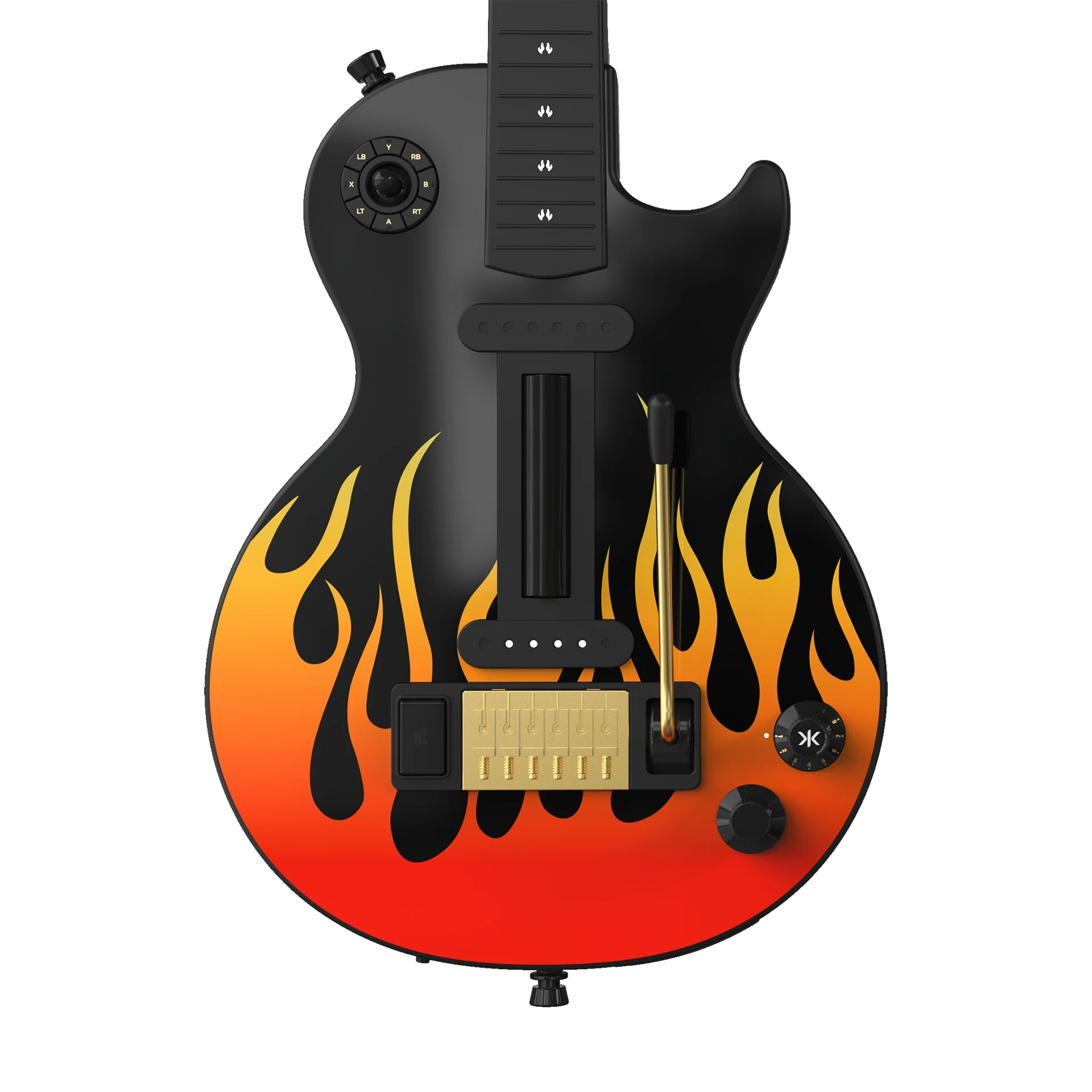 CRKD Gibson Les Paul Faceplate Skin Flames (Gloss) - Image 7