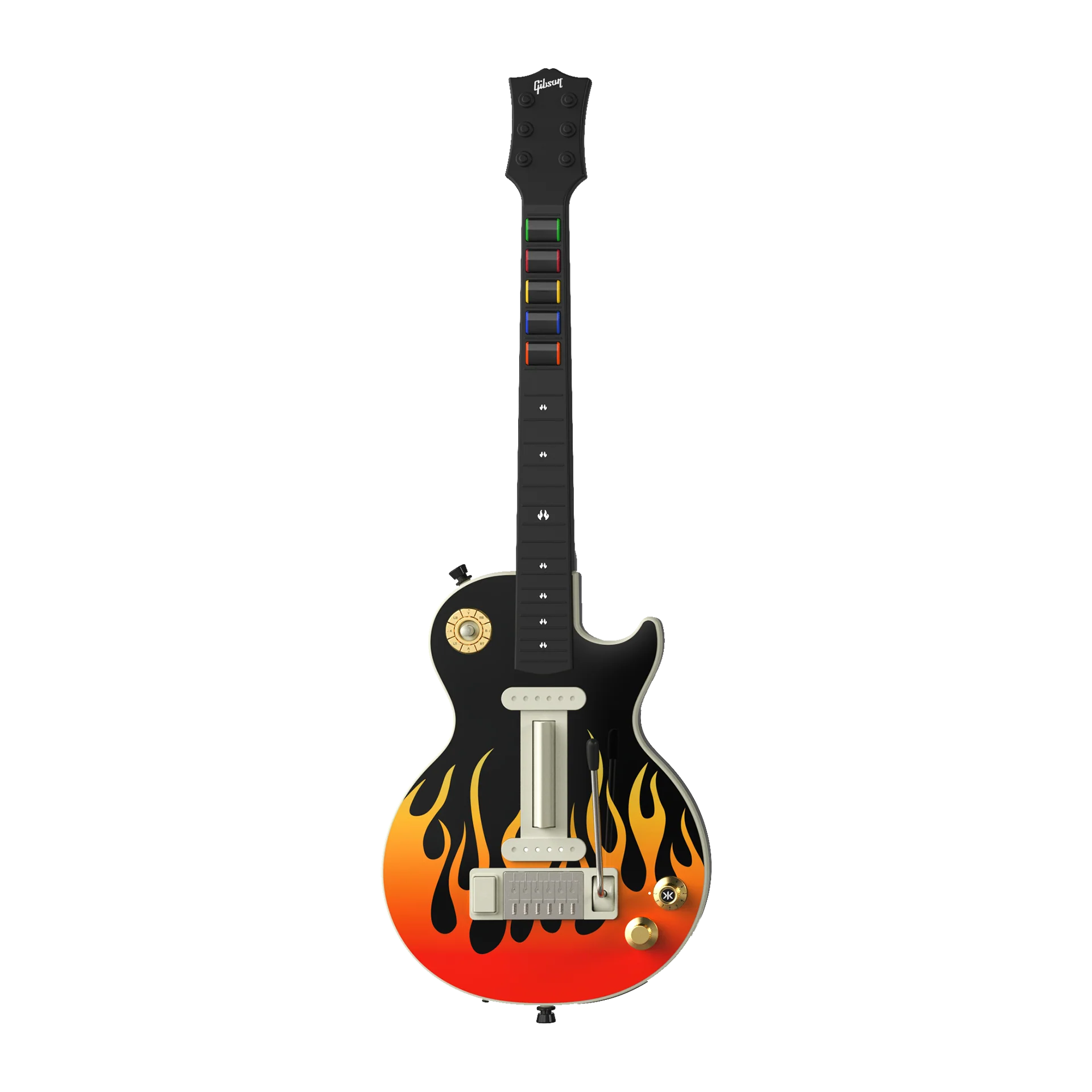 CRKD Gibson Les Paul Faceplate Skin Flames (Gloss) - Image 8
