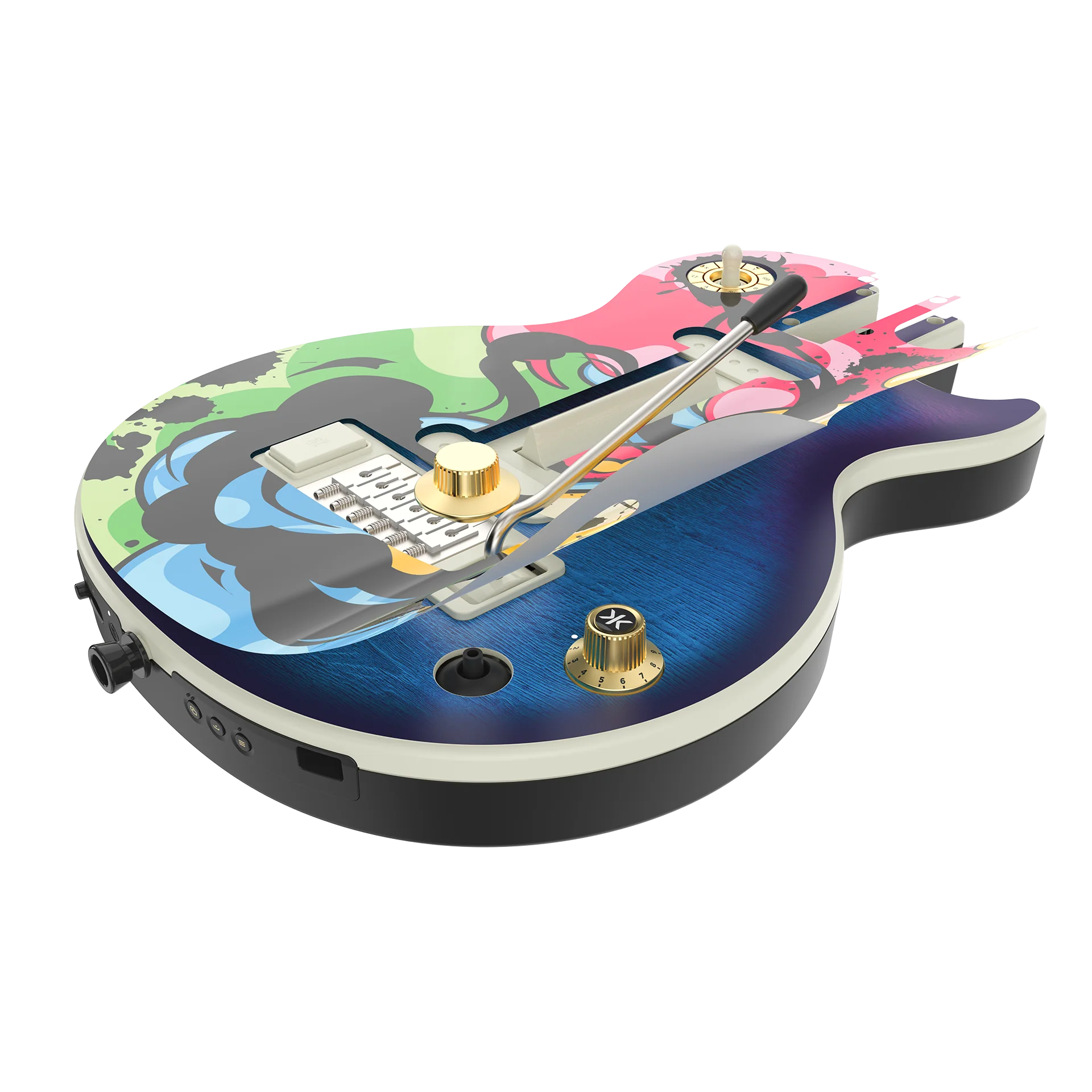 CRKD Gibson Les Paul Faceplate Skin Inked POPeArt (Gloss) - Image 2