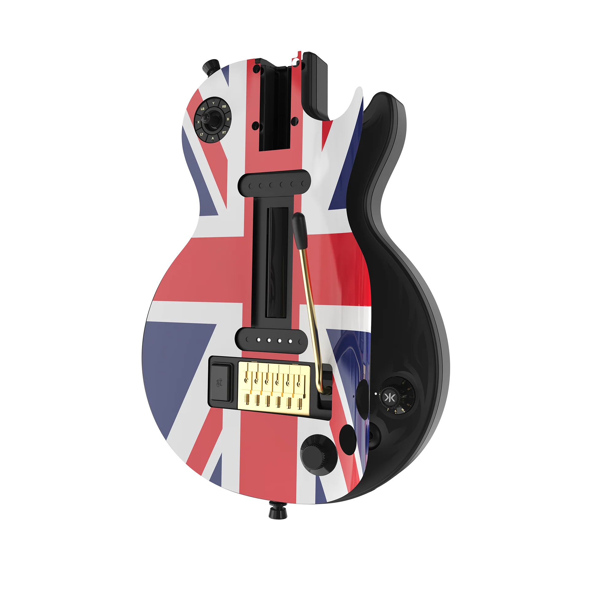 CRKD Gibson Les Paul Faceplate Skin Union Jack (Gloss) - Image 5