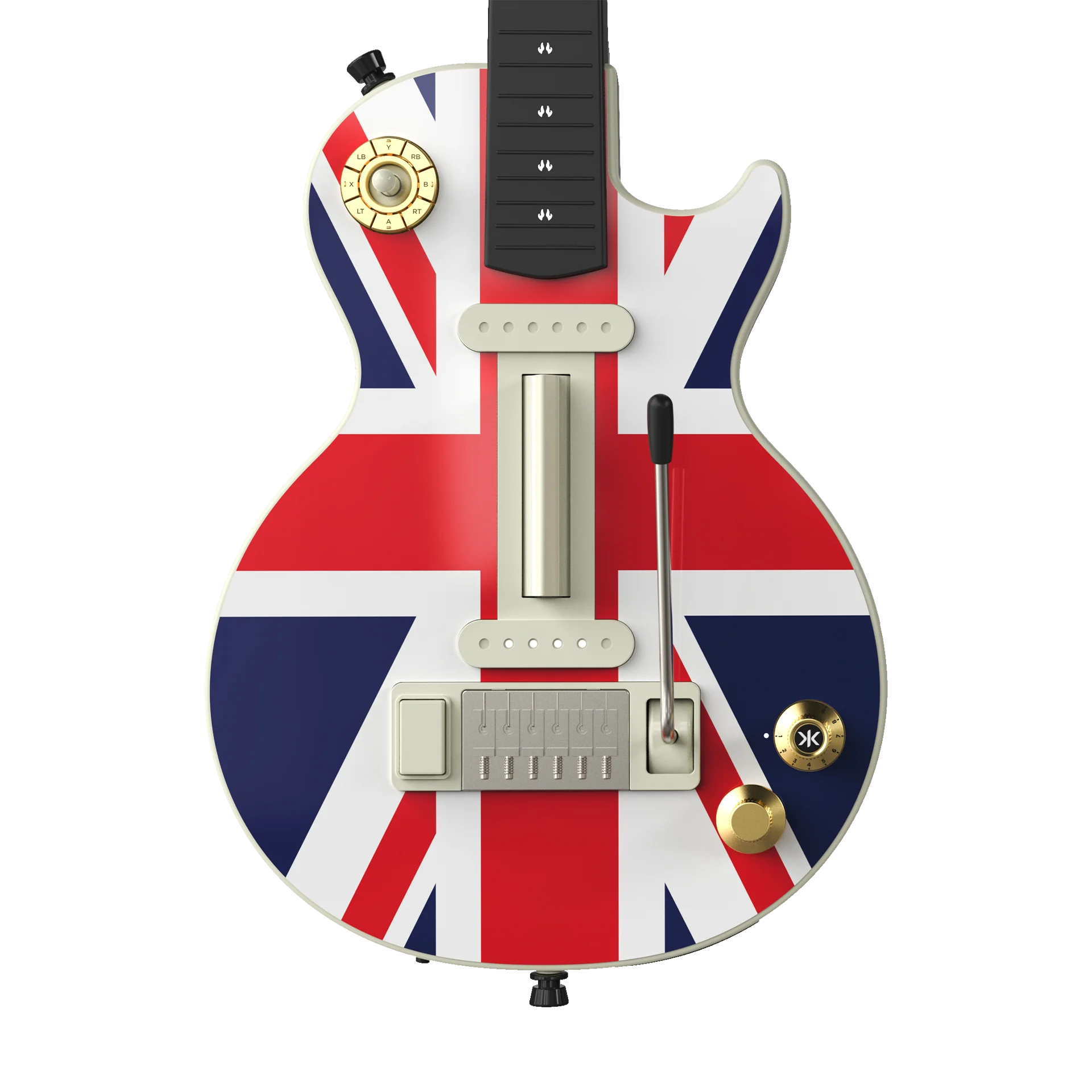 CRKD Gibson Les Paul Faceplate Skin Union Jack (Gloss) - Image 6