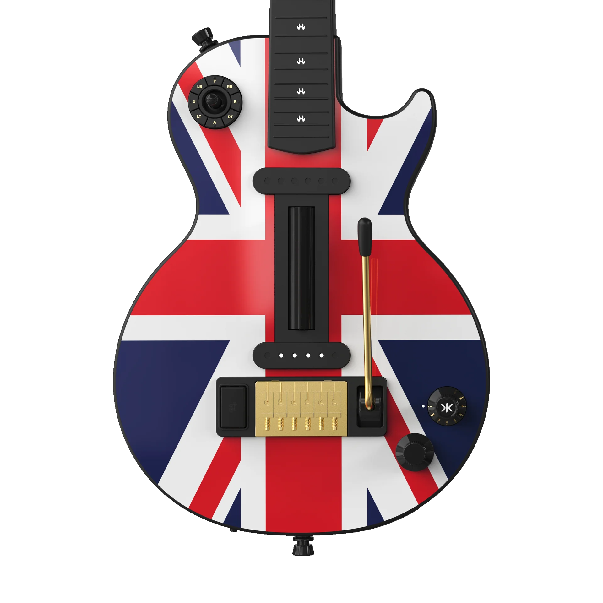 CRKD Gibson Les Paul Faceplate Skin Union Jack (Gloss) - Image 7