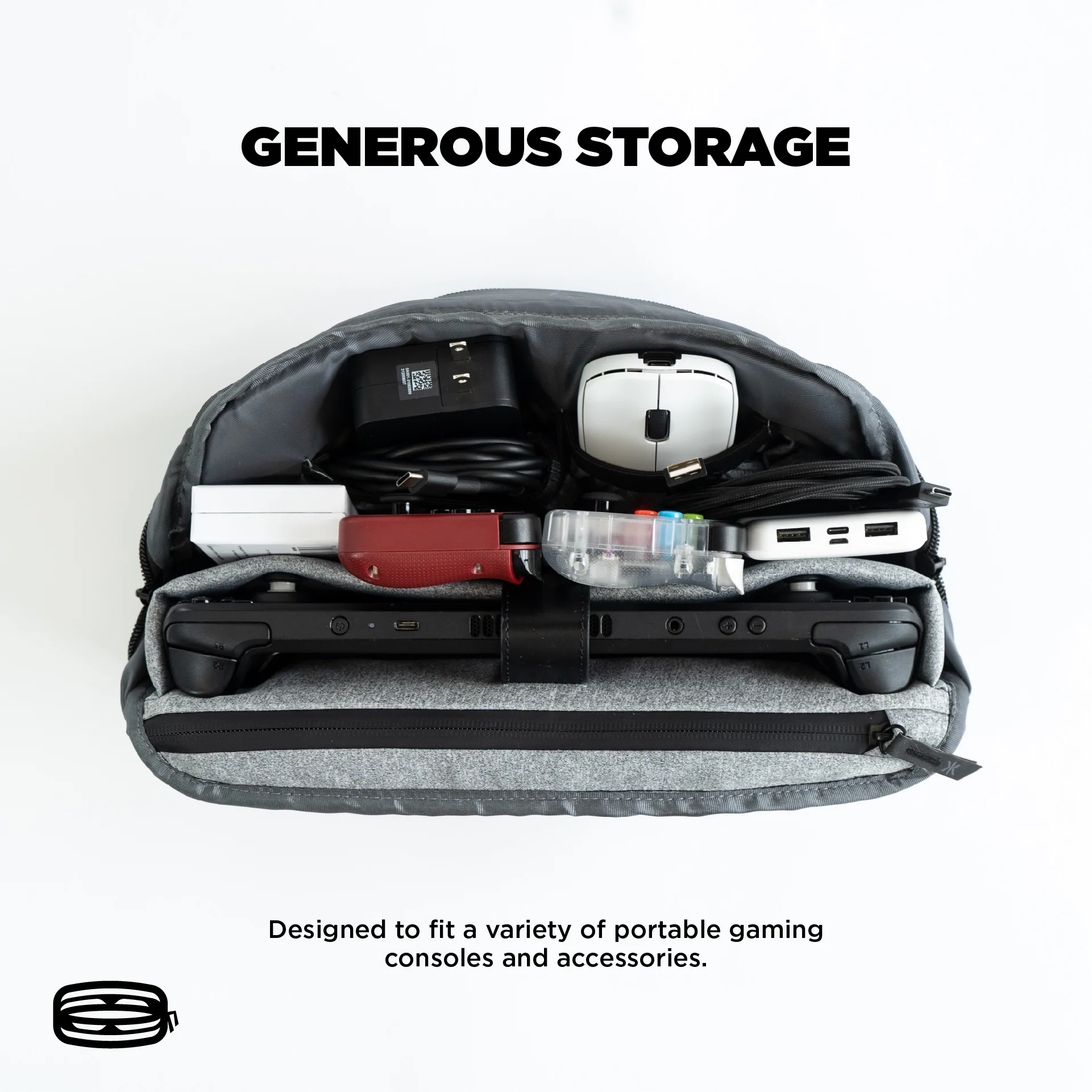 Pro Gaming Gear Carry Bag - Charcoal Grey - Image 4